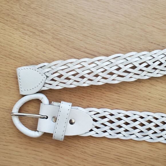 Vintage White Woven Belt - Picture 9 of 11